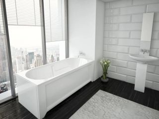 Акриловая ванна Aquatek Лея LEY170-0000021 170х75 см с фронтальным экраном сборно-разборный сварной каркас